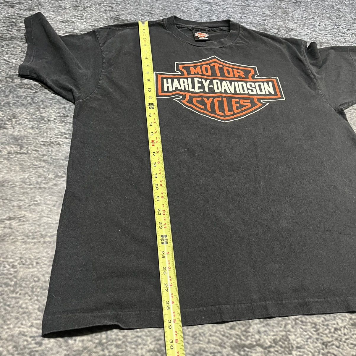 Harley Davidson Vintage Faded Harley Davidson Big Logo Biker Tee Shirt XL Size US XL / EU 56 / 4 - 11 Thumbnail