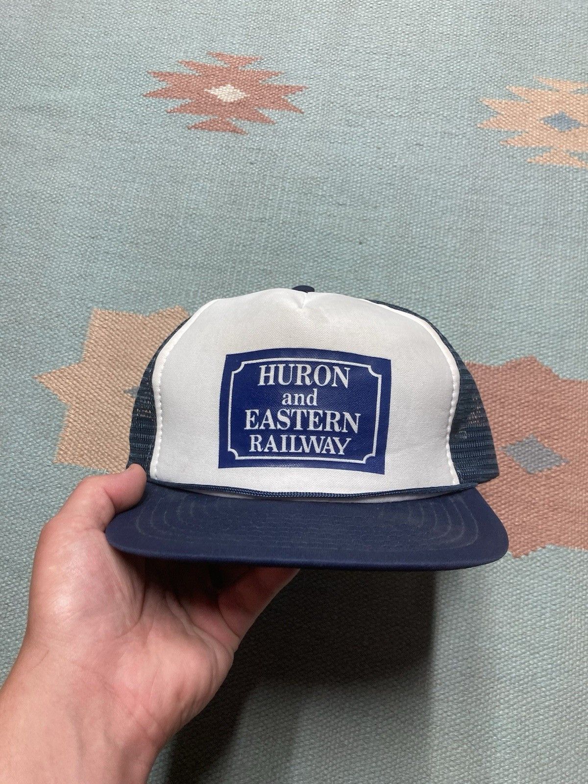 Vintage trucker hat Huron & eastern railway train Michigan railroad Size ONE SIZE - 2 Thumbnail
