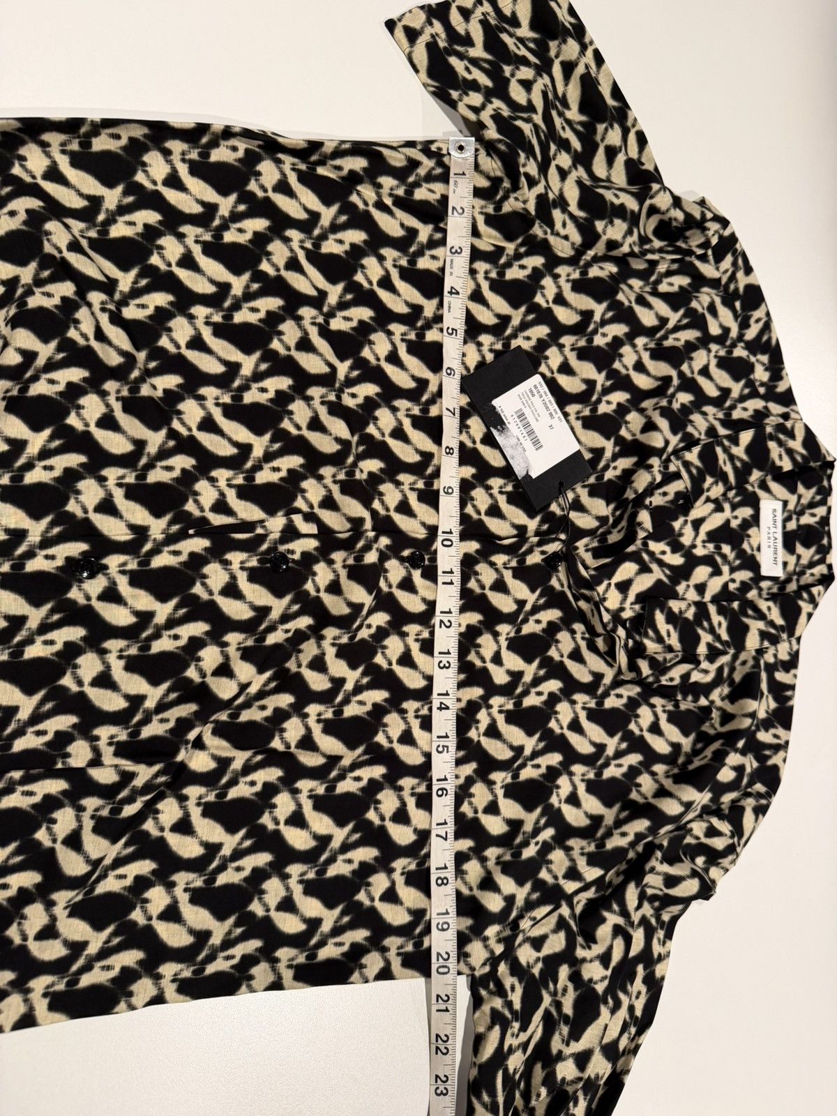 Saint Laurent Paris Saint Laurent men abstract print silk shirt. 37/M. $890 Size US S / EU 44-46 / 1 - 8 Thumbnail