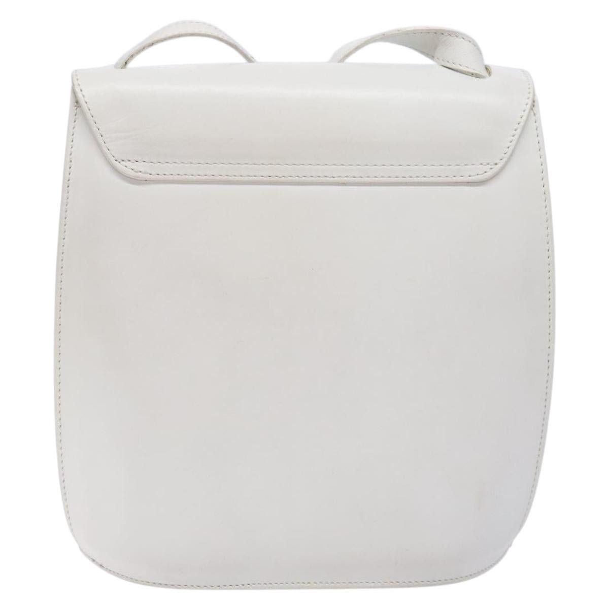 Celine CELINE Shoulder Bag Leather Gold White Size ONE SIZE - 3 Thumbnail