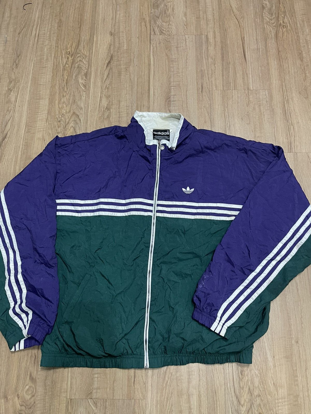 Adidas × Vintage Vintage Adudas Stripes Jacket Size US XL / EU 56 / 4 - 1 Thumbnail