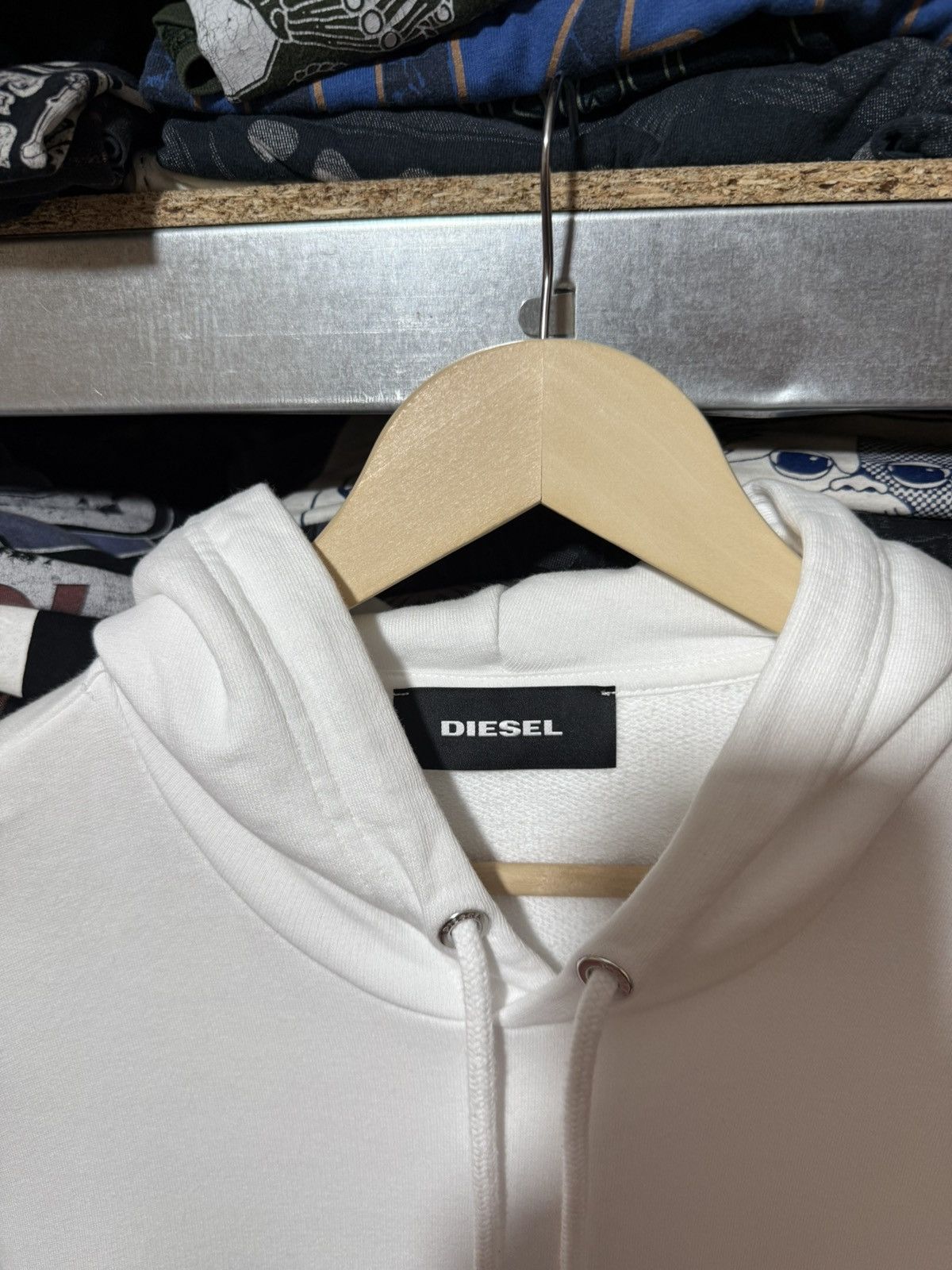 Diesel Rare Diesel Barcode S Girk Hood X2 Hoodie Y2K Hype Size US M / EU 48-50 / 2 - 4 Thumbnail