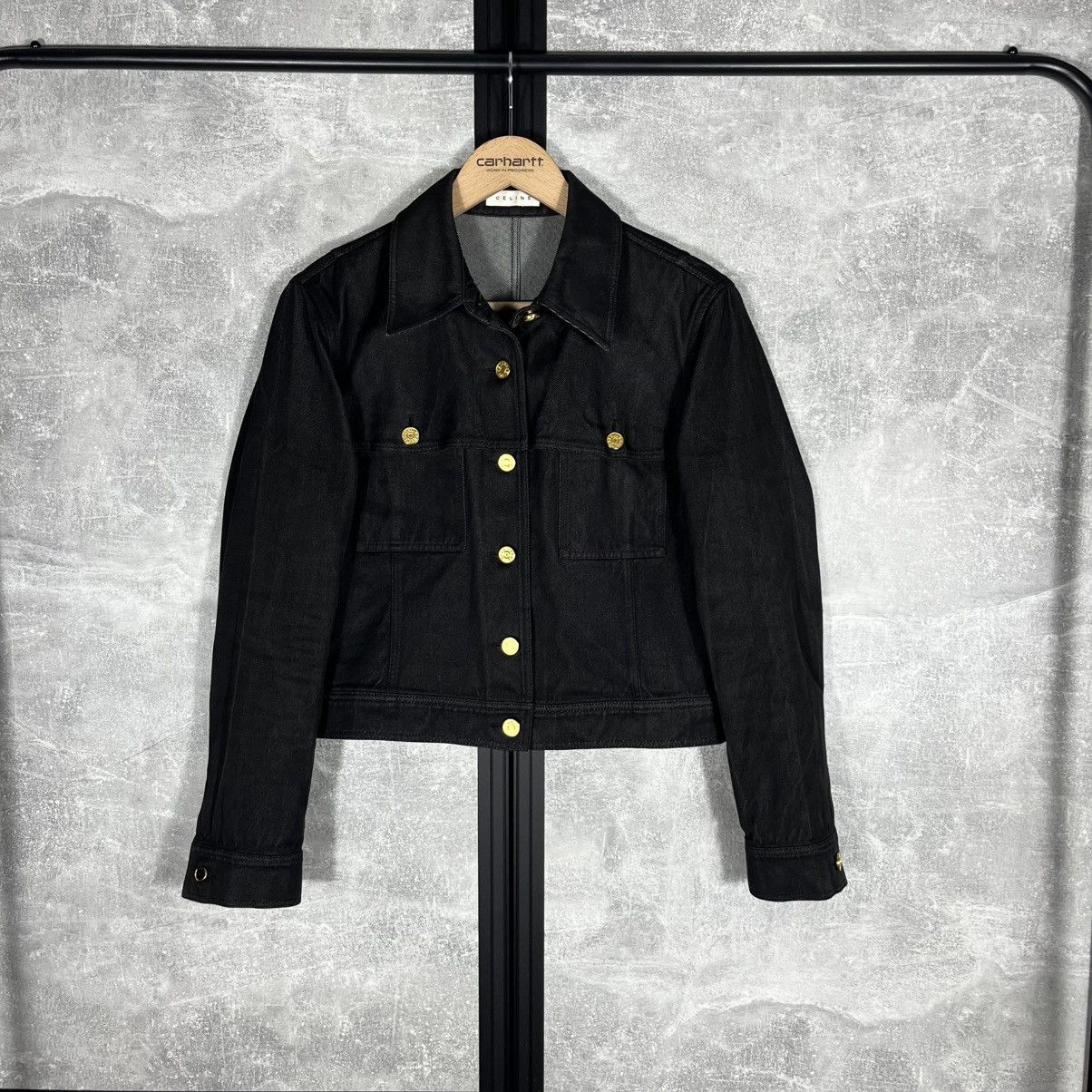Celine CELINE PARIS PHOEBE PHILO SILK COTTON DENIM TRUCKER JACKET Size US S / EU 44-46 / 1 - 1 Thumbnail