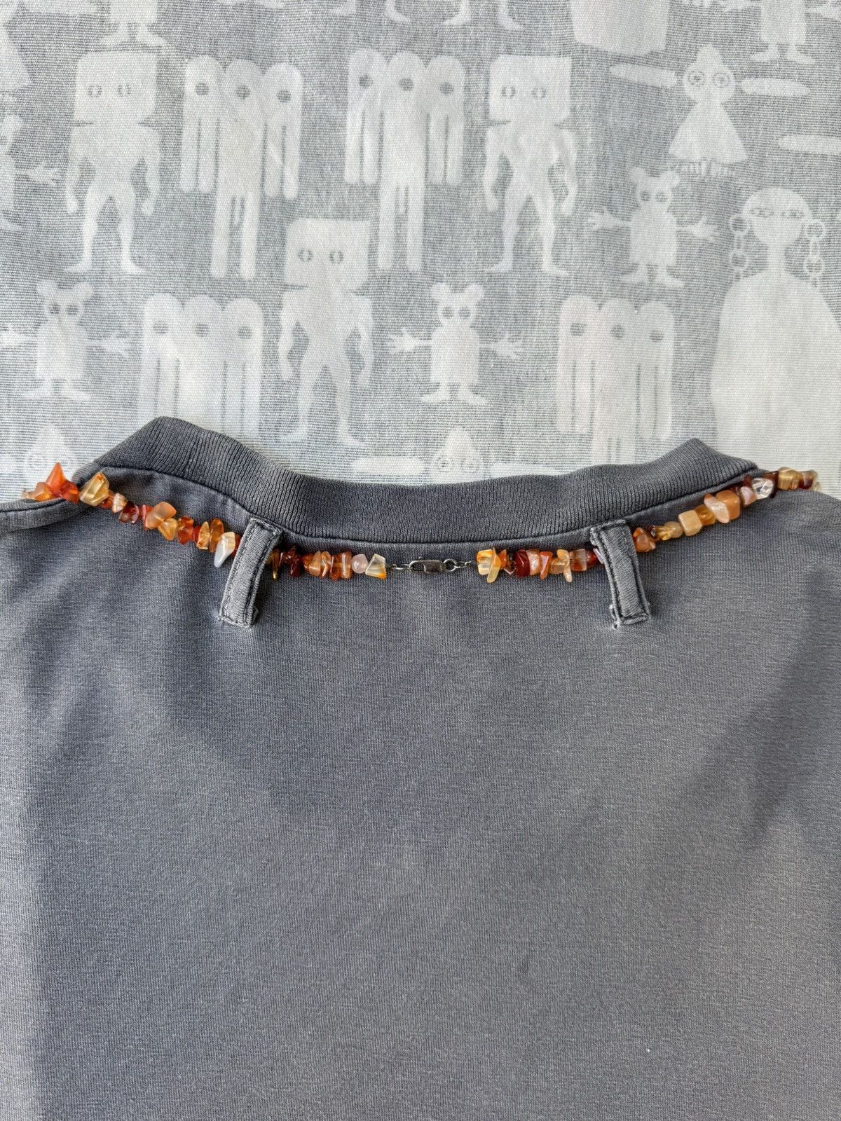 Raf Simons Raf Simons SS04 Stone Necklace Oversized Overdyed T-Shirt Size US M / EU 48-50 / 2 - 4 Thumbnail