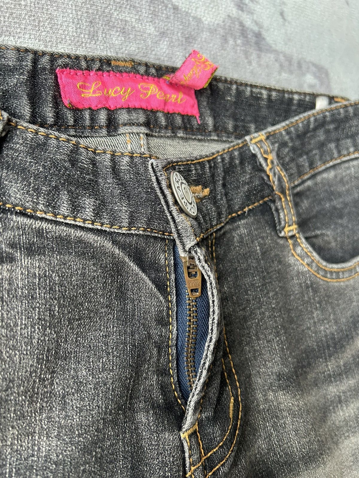 If Six Was Nine Lucy Pearl Flared Jeans Size US 29 - 17 Thumbnail