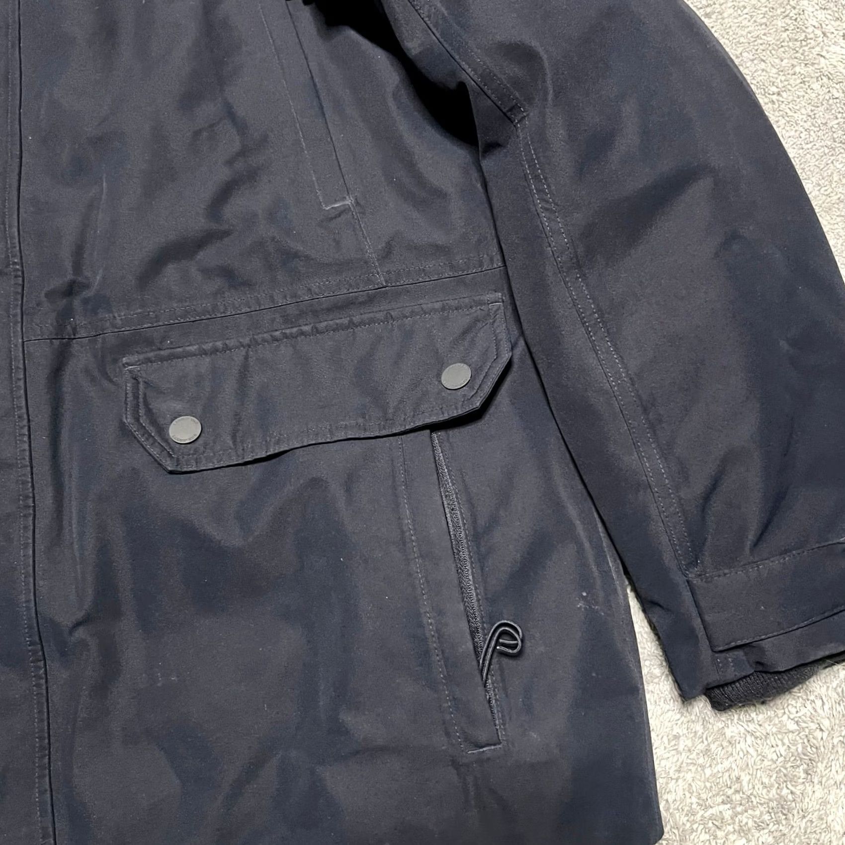 Lands' End Lands End Down Expedition Parka Coat Men Large Blue Winter Parka Faux Fur Hood Down Mens L Blue Jacket Size US L / EU 52-54 / 3 - 3 Thumbnail