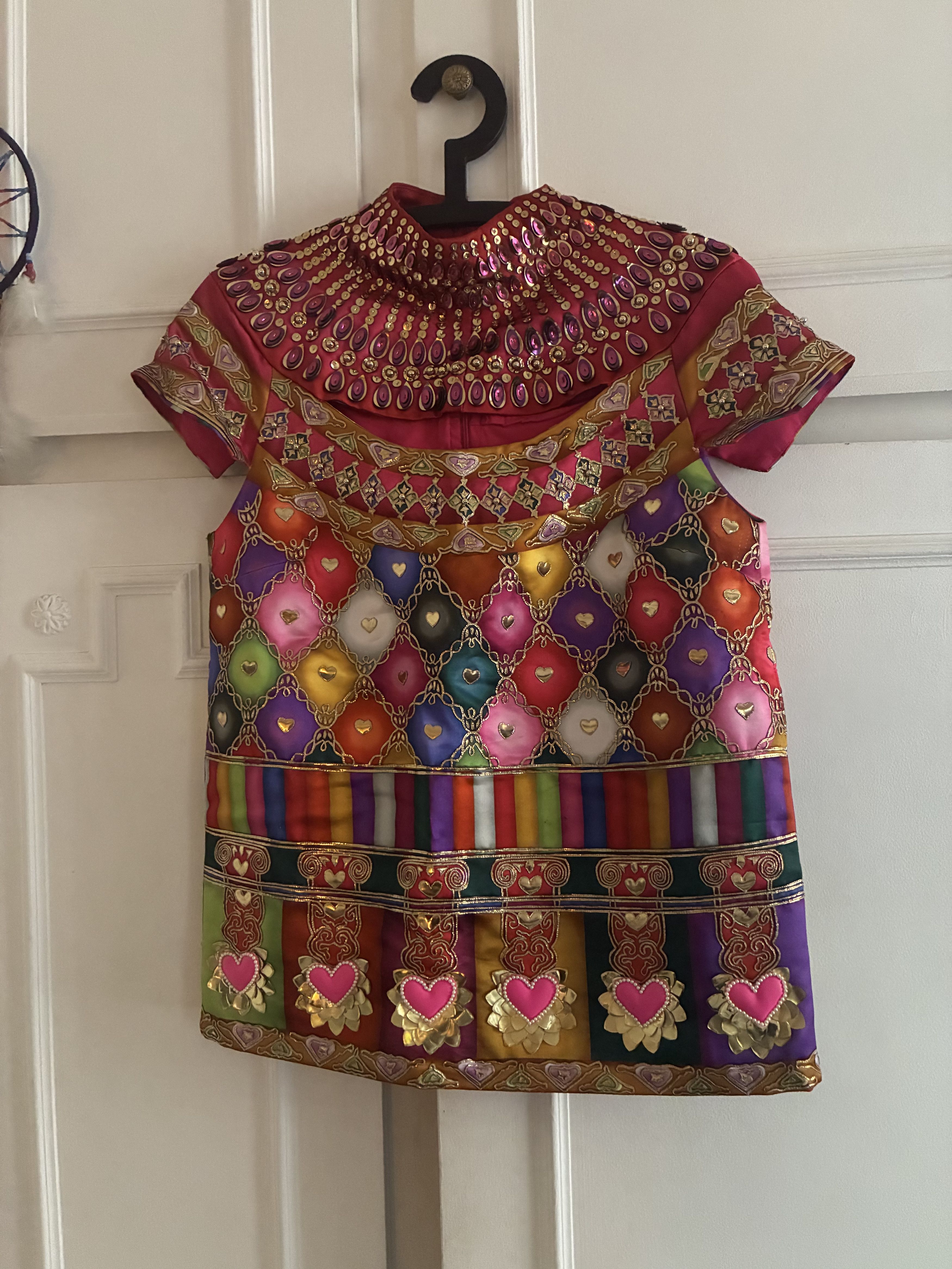 Embroidered Skirt Suit Top
