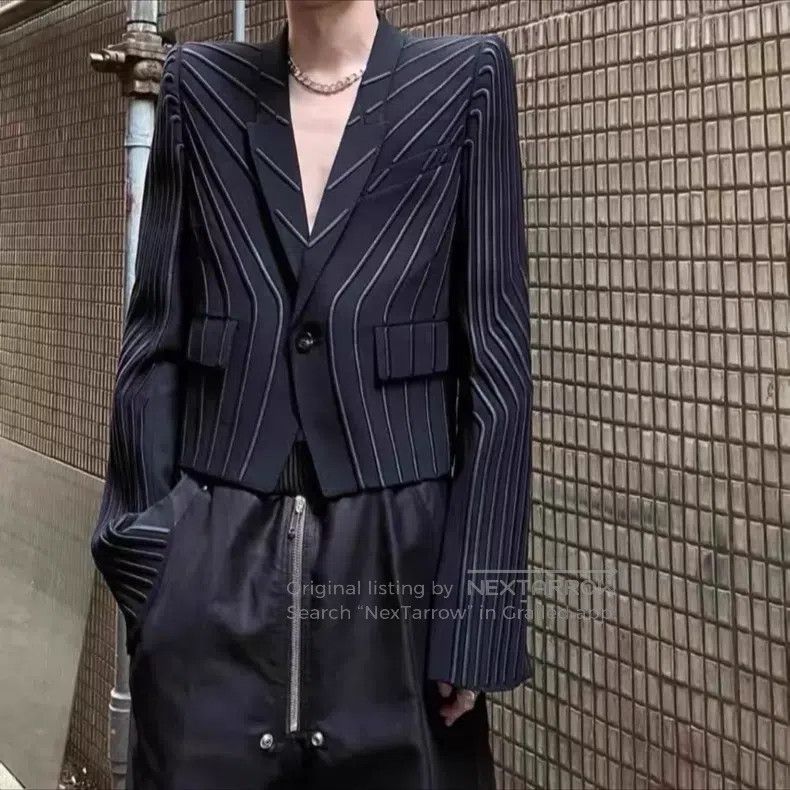 Rick Owens RICK OWENS Dark Pattern Embroidered Geometric Ray Shoulder Size S / US 4 / IT 40 - 8 Thumbnail