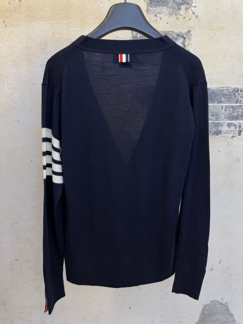 Thom Browne THOM BROWNE Navy Cashmere Knitted Cardigan 2502-Nextarrow Size US M / EU 48-50 / 2 - 5 Thumbnail
