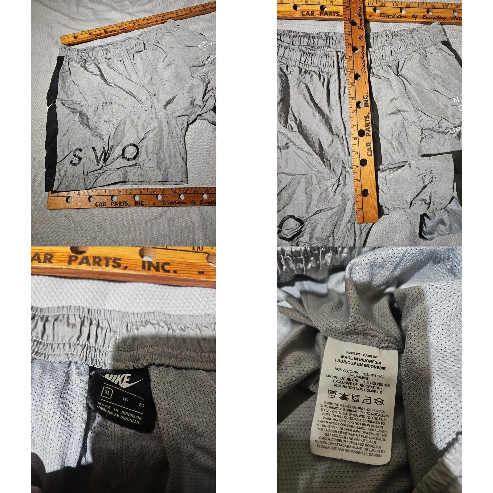 Nike Nike Shorts Mens XL Gray NSW Woven Active Nylon SWOOSH Beaverton CJ4904-073 Pant Size US 36 / EU 52 - 8 Thumbnail