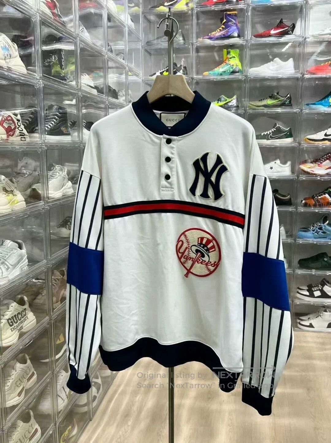 Gucci gucci x mlb long sleeve baseball shirt white. Size US M / EU 48-50 / 2 - 1 Thumbnail