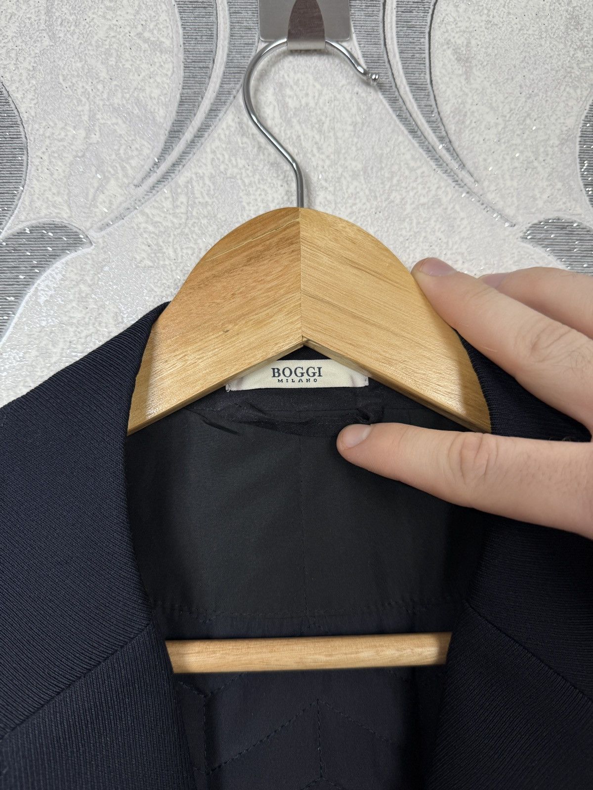 Boggi Men’s Boggi Milano Easy Formal Quilted Coat Navy EU 54 Size US L / EU 52-54 / 3 - 5 Thumbnail