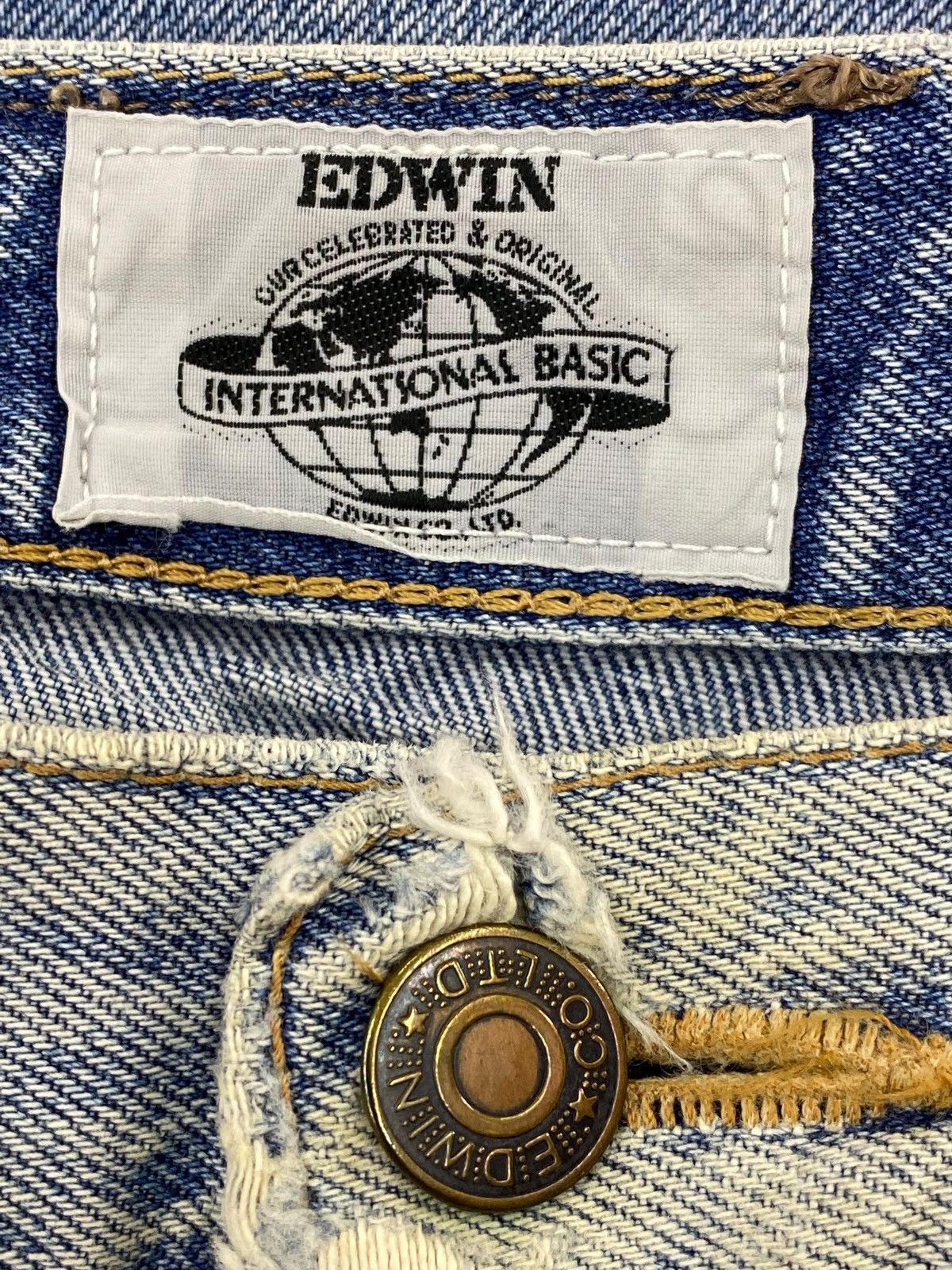 Edwin Edwin Faded Wash Style Loose Jeans Size US 35 - 9 Thumbnail