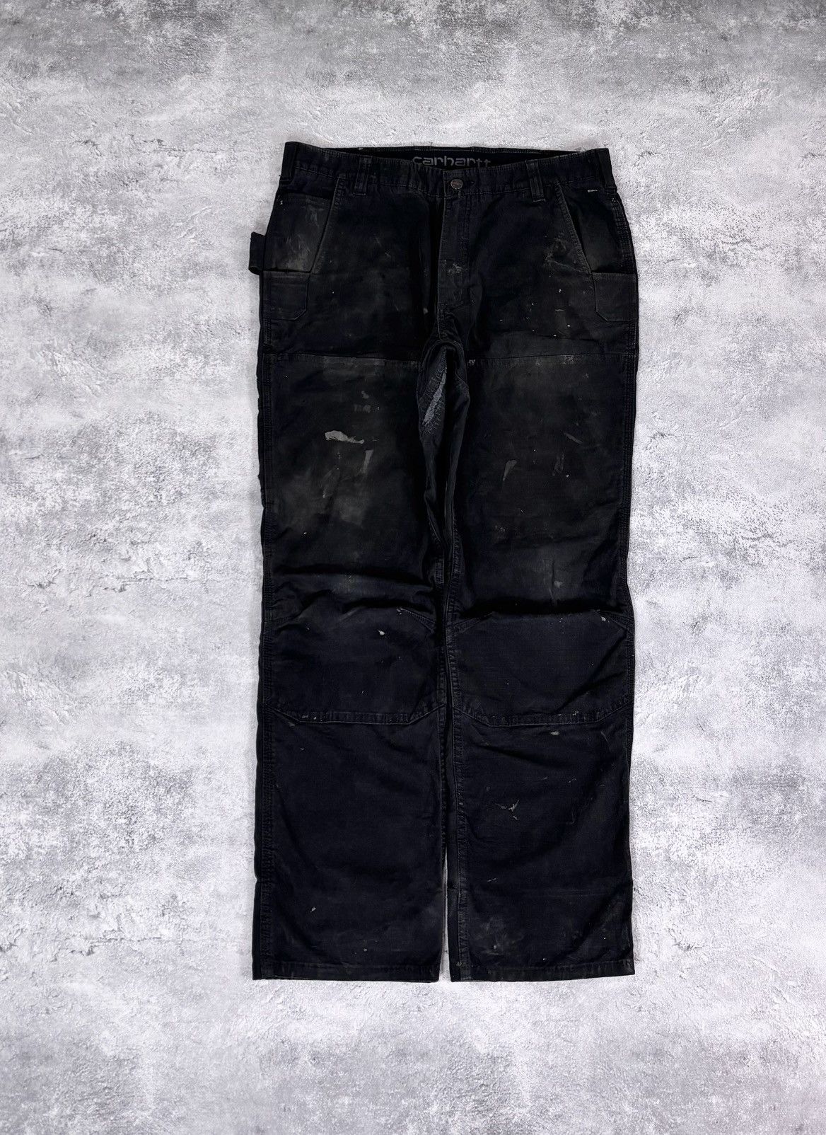 Carhartt Carhartt Rugged Flex Steel Double Knee Black Carpenter Pants Size US 36 / EU 52 - 1 Thumbnail