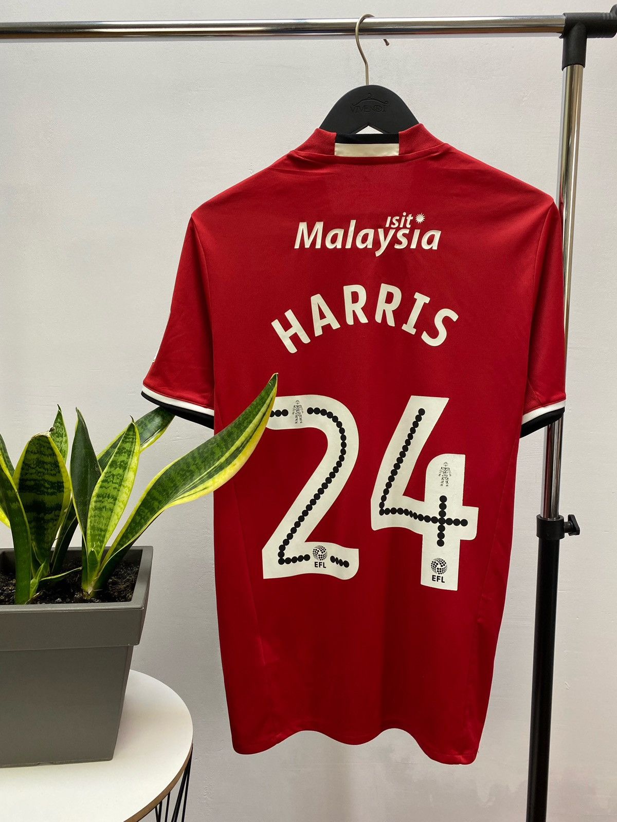 Adidas Cardiff City Jersey 2016 2017 #24 Harris Away Football Size US M / EU 48-50 / 2 - 1 Thumbnail