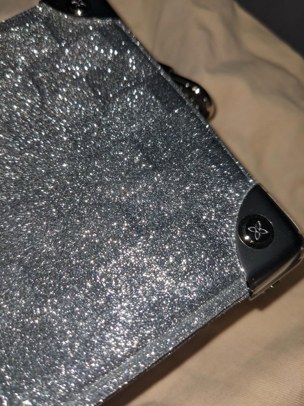 Louis Vuitton Louis Vuitton Soft Trunk Bag Glitter Silver Leather Mini Bag Size ONE SIZE - 6 Thumbnail