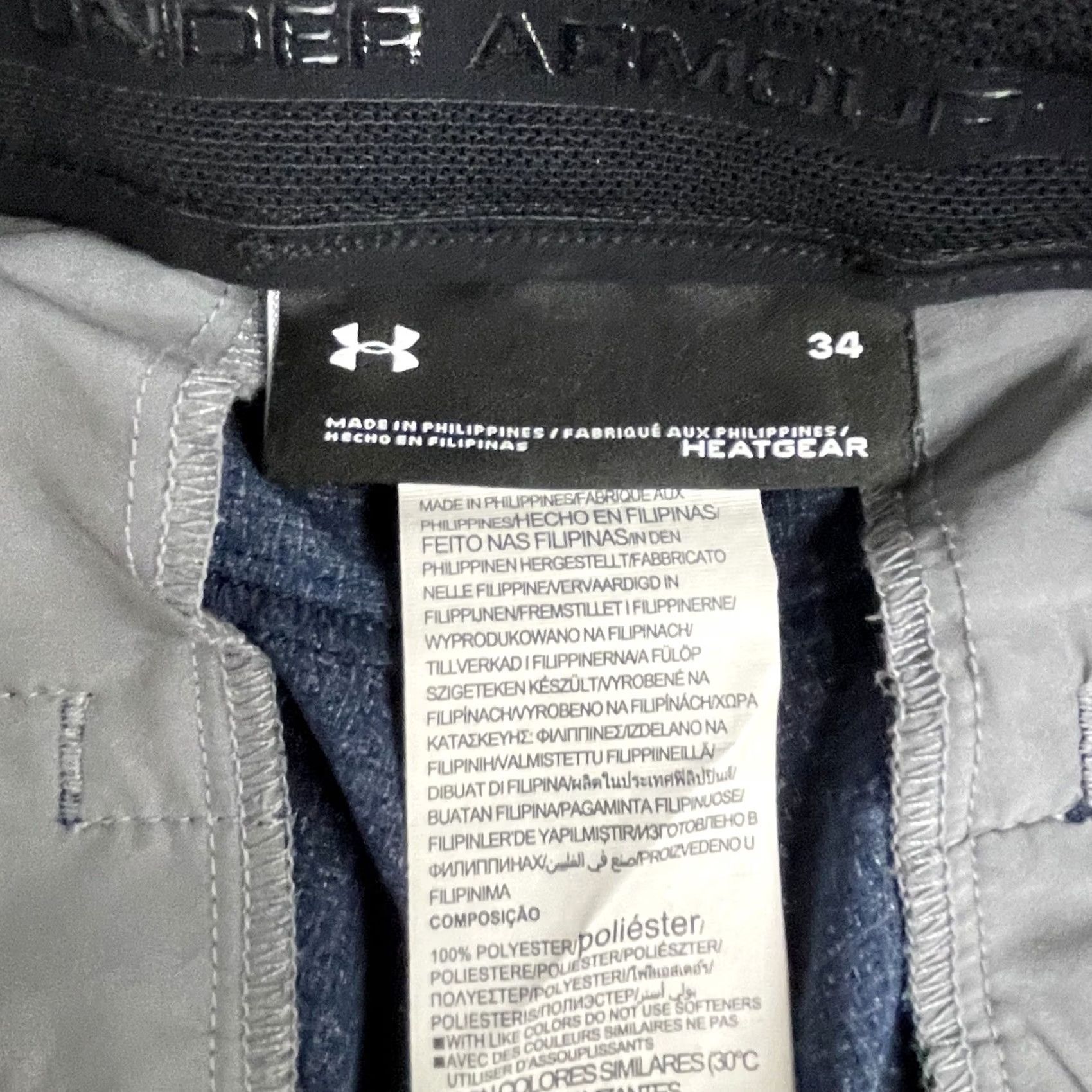 Under Armour Under Armour HeatGear shorts Mens 34 Blue Polyester Chino 100% N/A Size US 34 / EU 50 - 4 Thumbnail