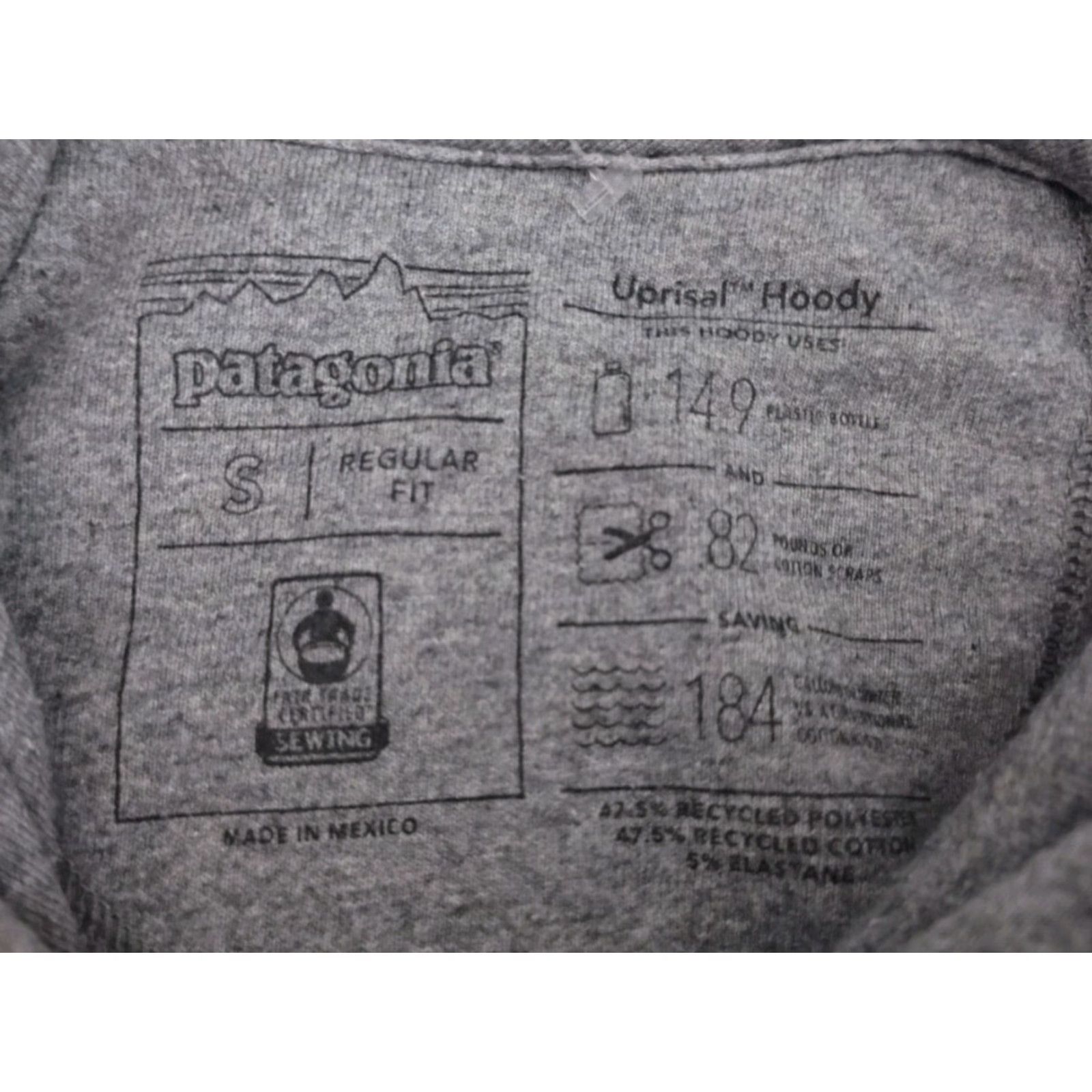 Patagonia Patagonia Sweatshirt Mens Small Gray Fitz Roy Horizons Uprisal Hoodie Pullover Size US S / EU 44-46 / 1 - 7 Thumbnail