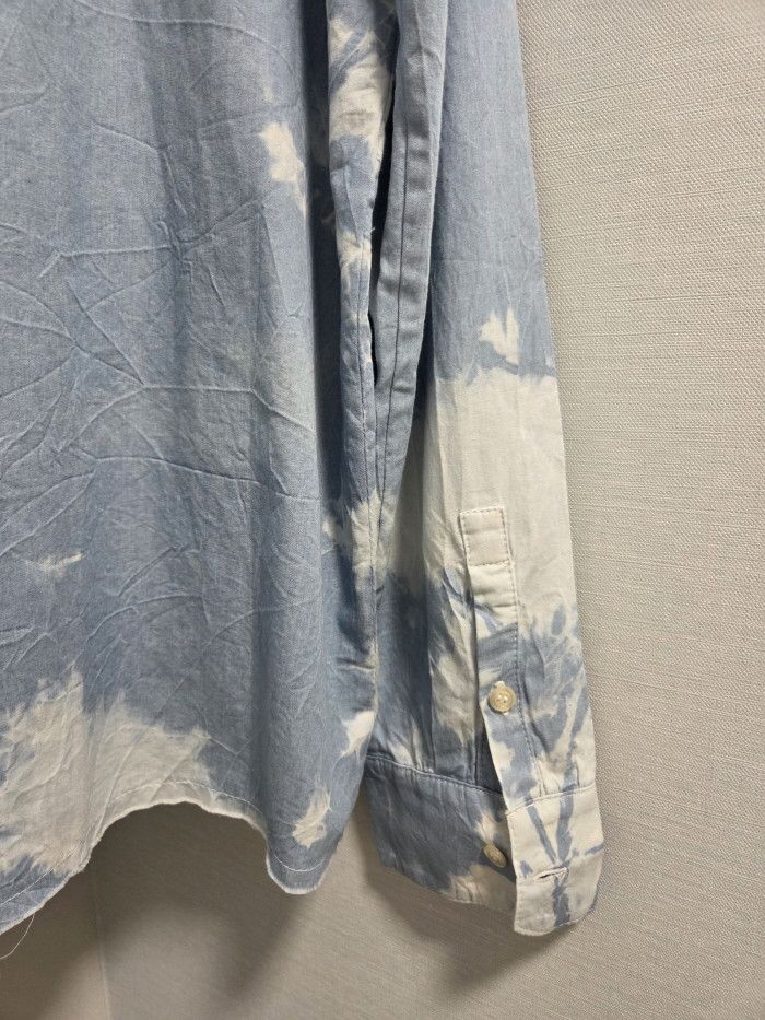 Laneus Laneus skyblue sprayed effect shrit Size US S / EU 44-46 / 1 - 6 Thumbnail