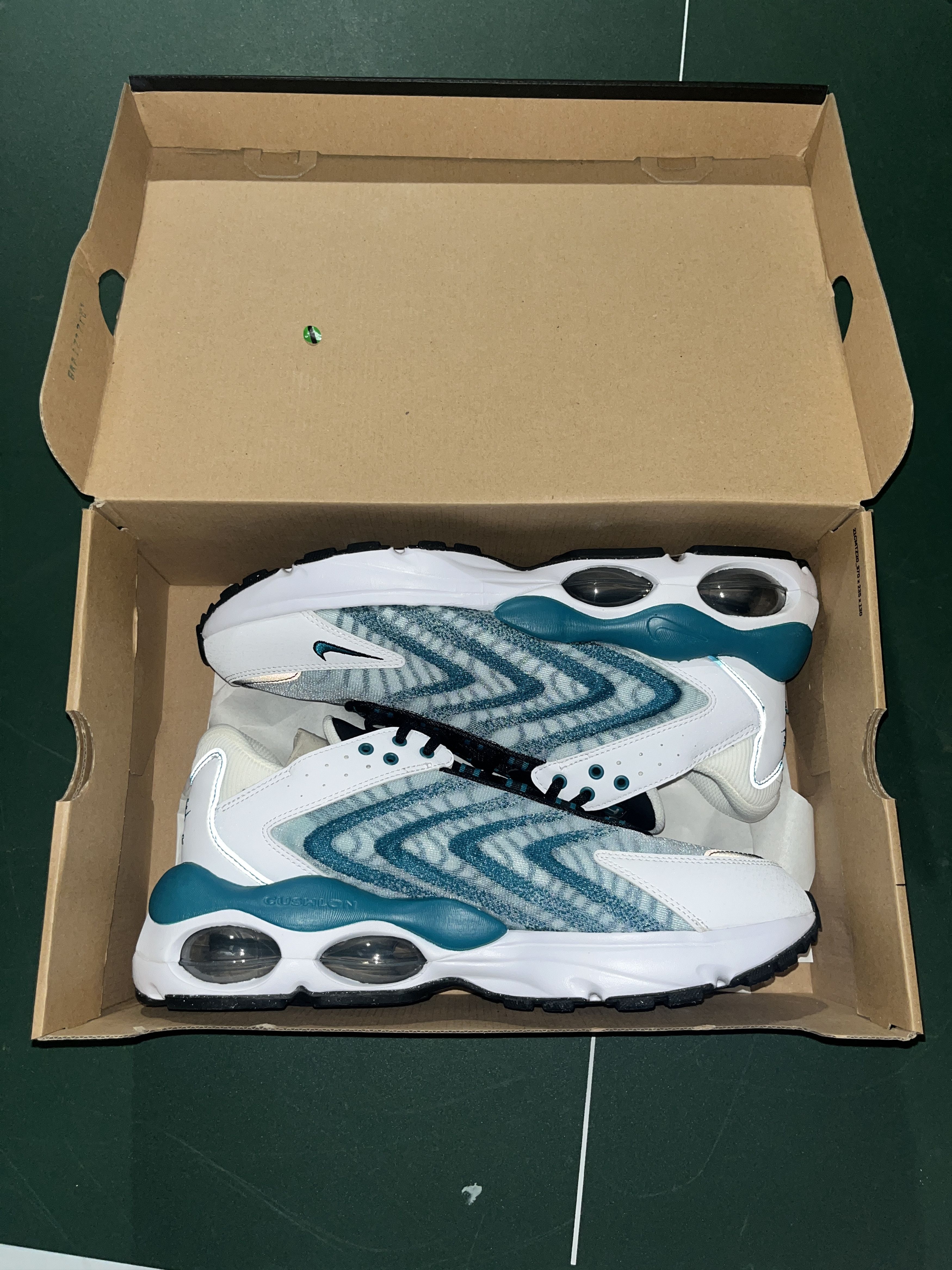image of Nike Men's Air Max Tw Shoes Size 13 in Blue Spruce