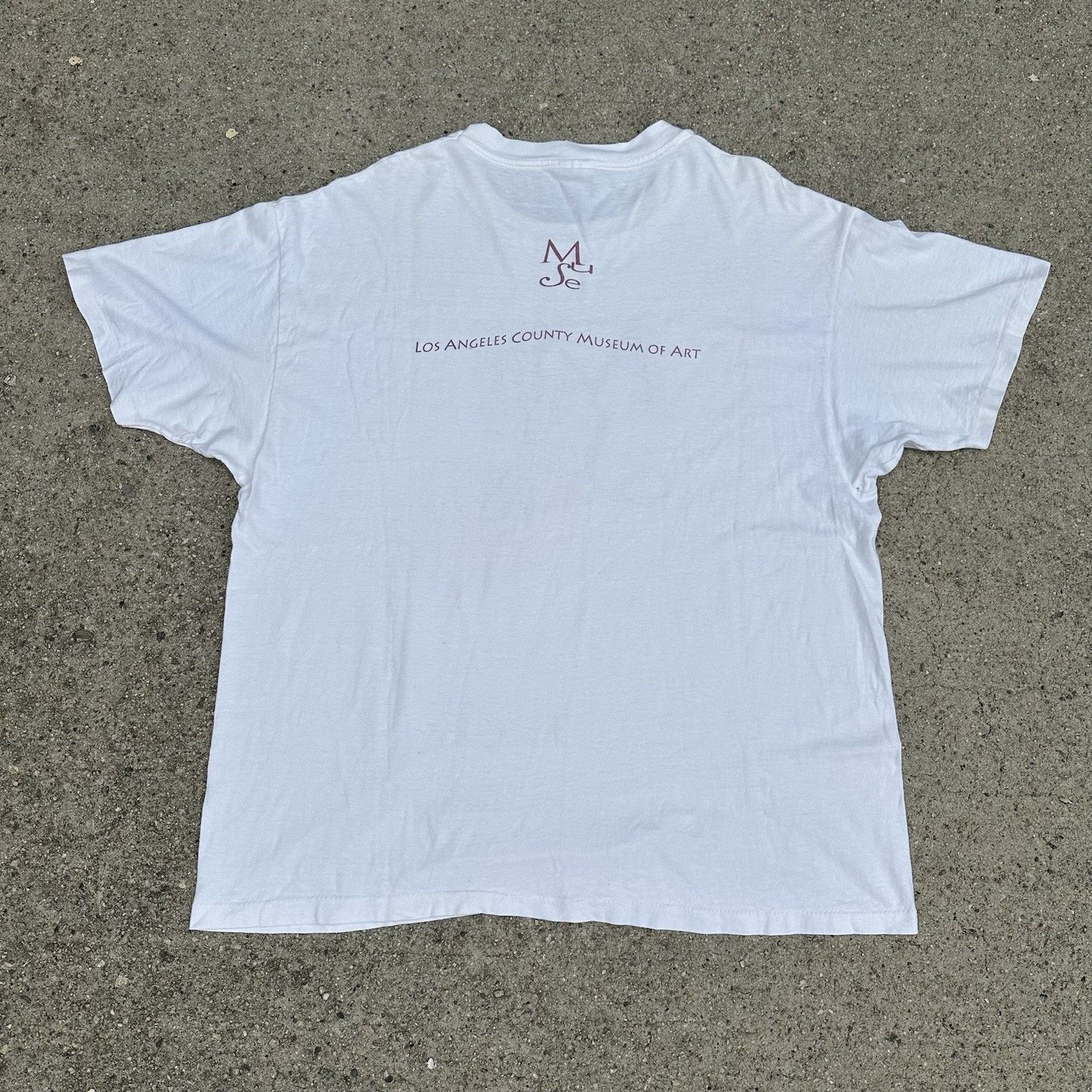 Vintage Vintage 90s LACMA “Muse” Venus & A Sleeping Amor Art Tee Size US XL / EU 56 / 4 - 5 Thumbnail