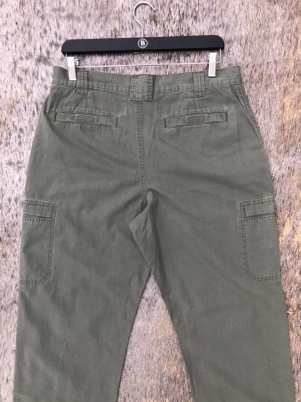 L.L. Bean × Vintage Very rare Green Cargo Pants Baggy Pattern W33 x L40 Size US 33 - 11 Thumbnail