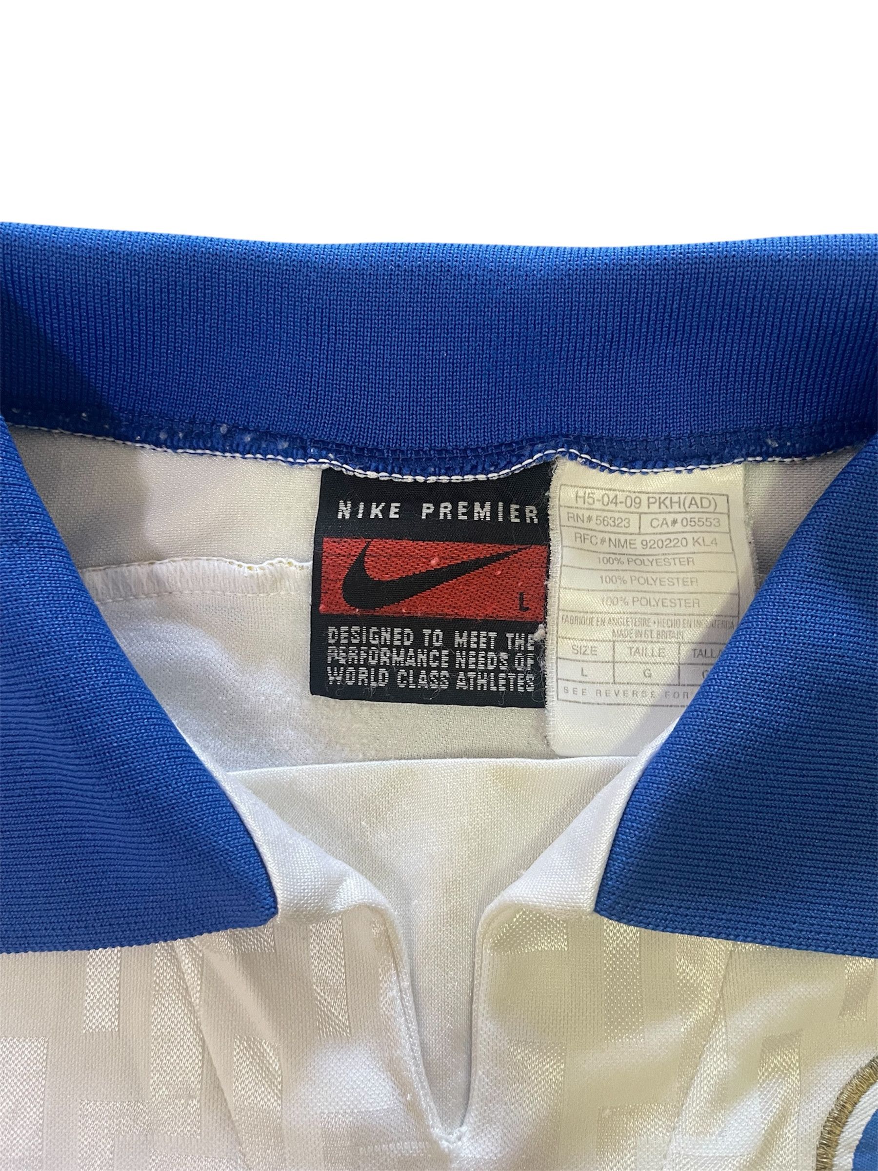 Nike Vintage 1996 Italy Jersey Made in Gt. Britain Size US L / EU 52-54 / 3 - 5 Thumbnail