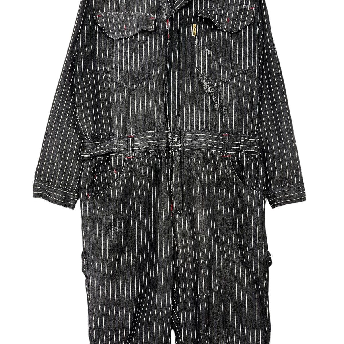14th Addiction Vintage Gold Zack Style Workwear Hickory Stripe Overall Size US 36 / EU 52 - 4 Thumbnail