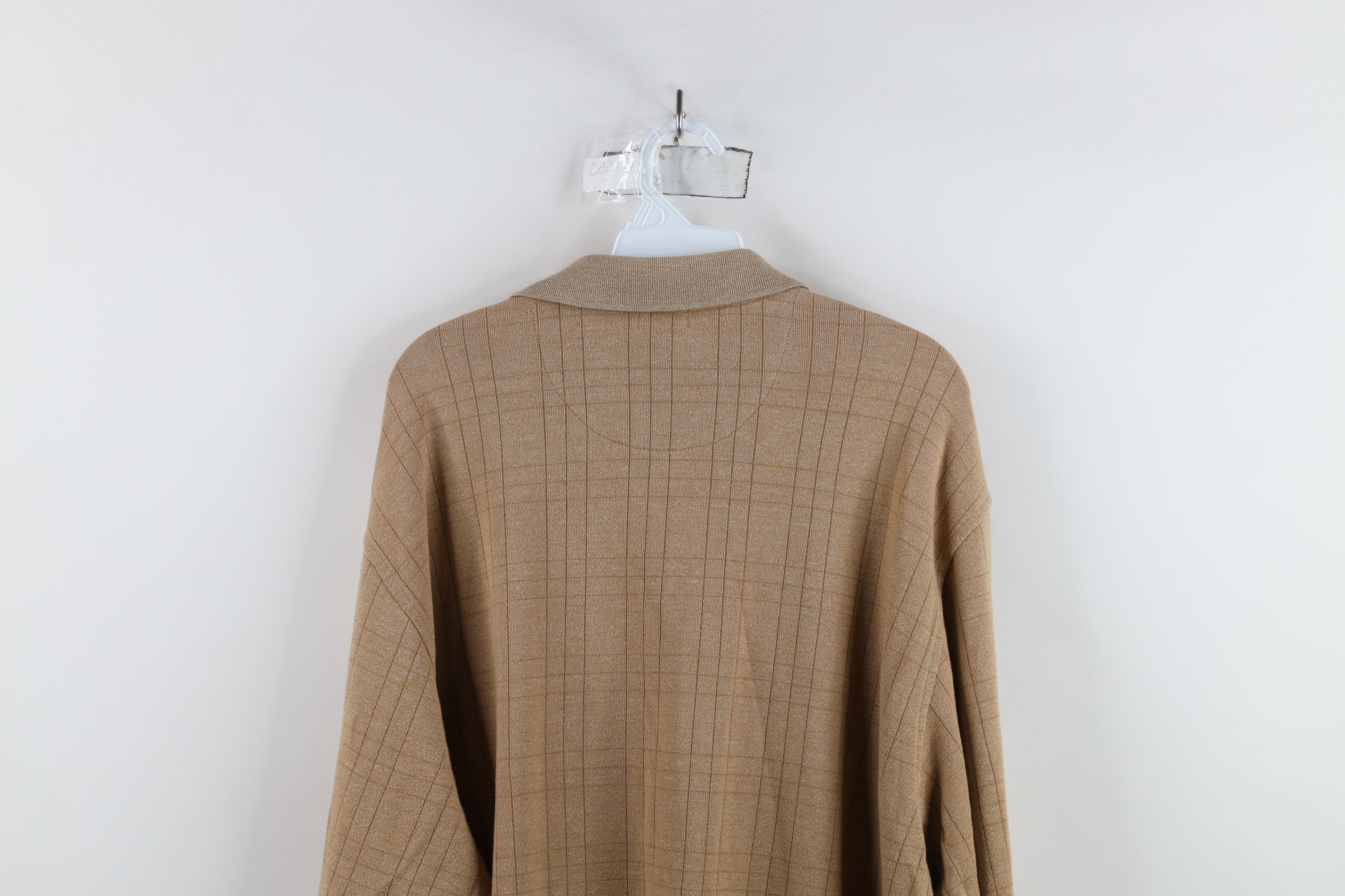 Vintage Vintage 90s Streetwear Fit Knit Long Sleeve Rugby Polo Shirt Size US XL / EU 56 / 4 - 10 Thumbnail