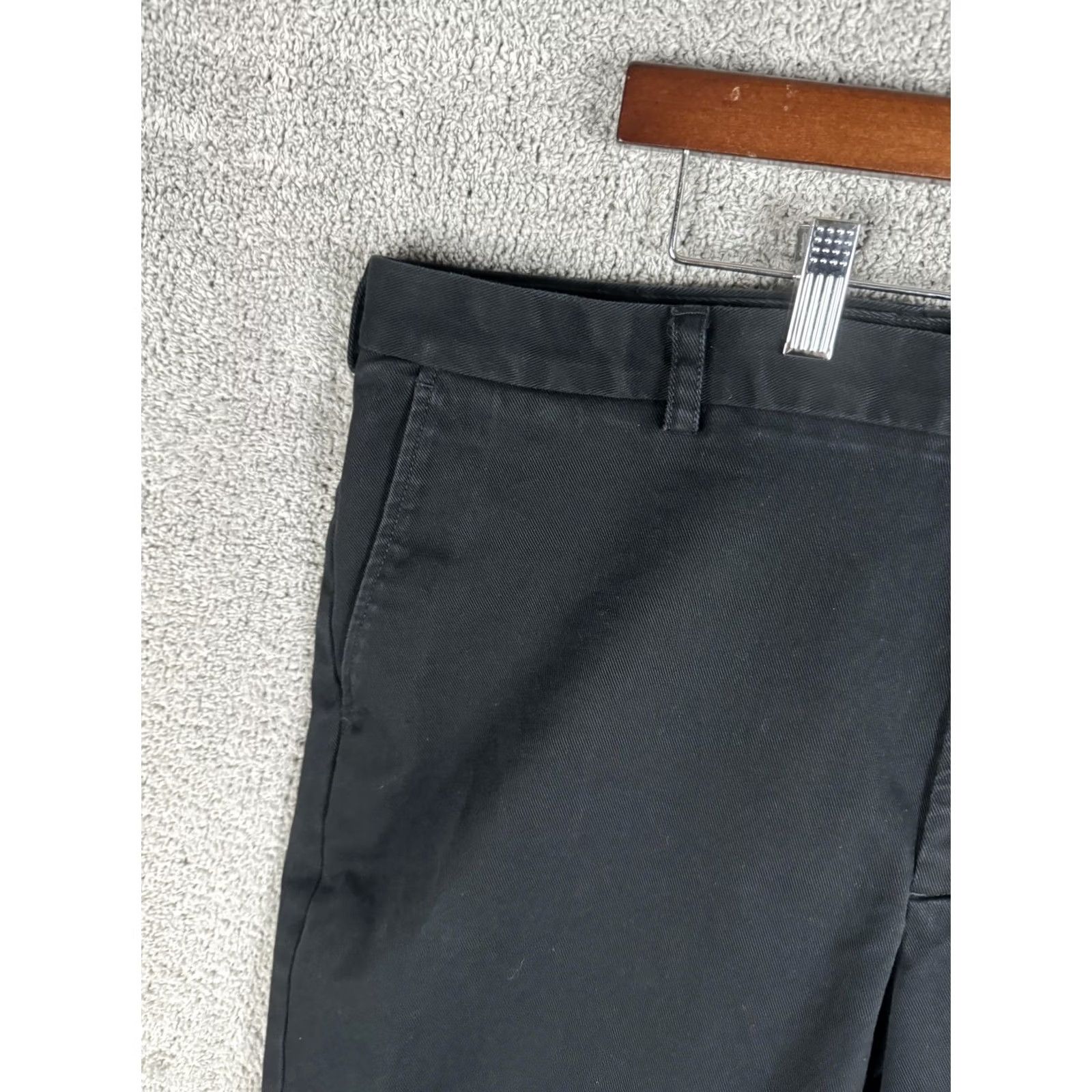 Brooks Brothers Brooks Brothers Clark Fit Chino Pants Mens 42x30 Black Flat Front Straight Leg Casual Dress Trousers Size US 42 / EU 58 - 2 Thumbnail