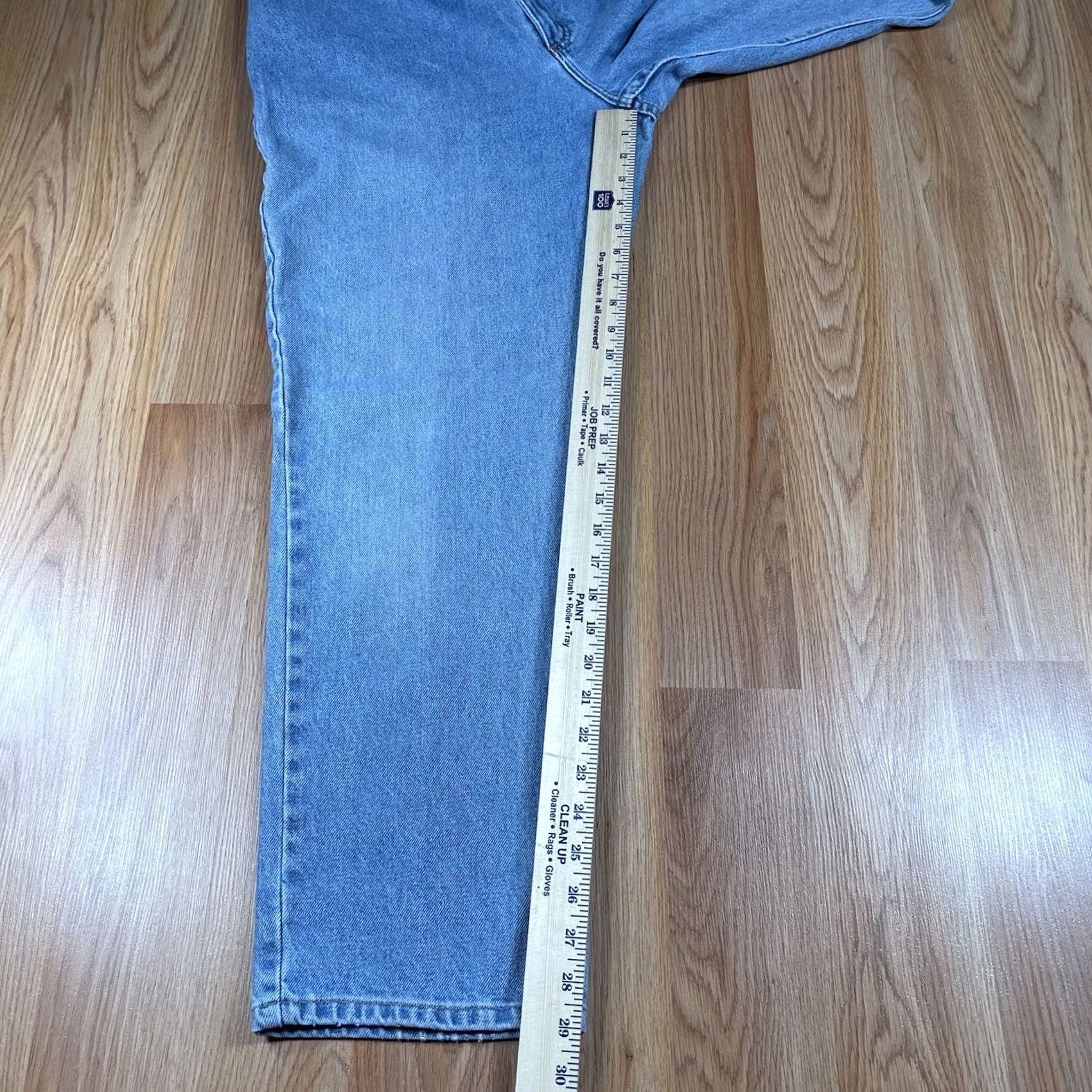 Vintage VINTAGE LL Bean Womens 14 Denim Jeans Blue 100% Cotton Regular Straight 5-Pocket Belt Loops 29in Inseam Mens Women Girls Size 36" / US 14 / IT 50 - 5 Thumbnail