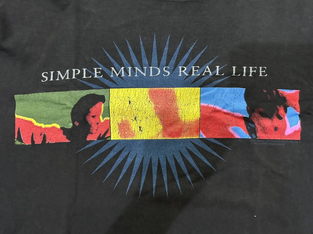 Brockum Vintage 1990’s Simple Minds The Real Life Tour 1991 T-Shirt Size US XL / EU 56 / 4 - 10 Thumbnail