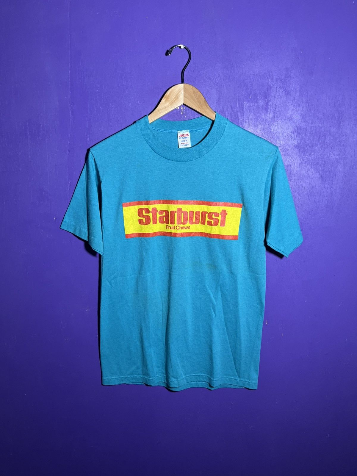 Vintage Vintage 80s Starburst candy promo t-shirt Size US M / EU 48-50 / 2 - 1 Thumbnail