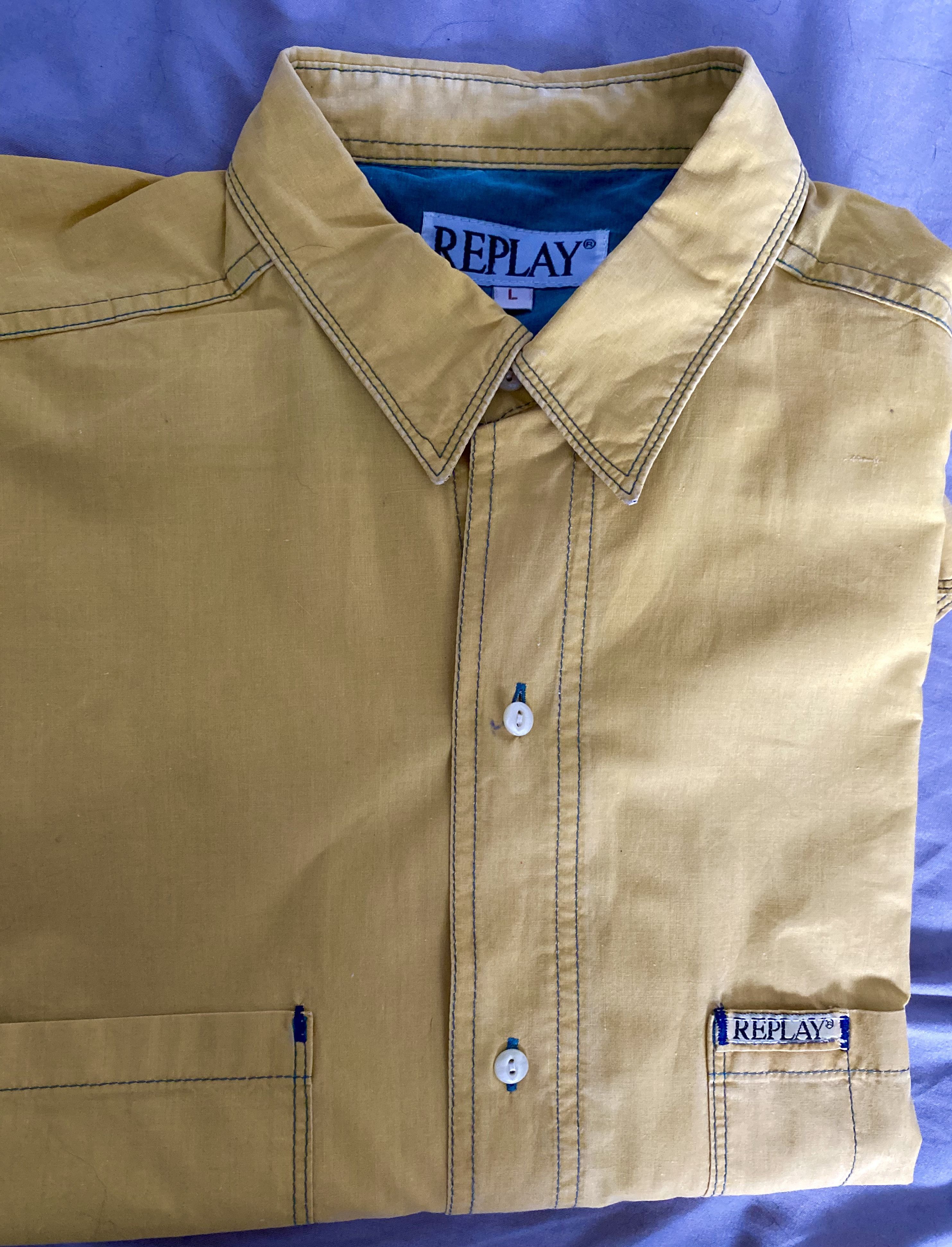 Replay Replay vintage shirt Size 42L - 1 Thumbnail