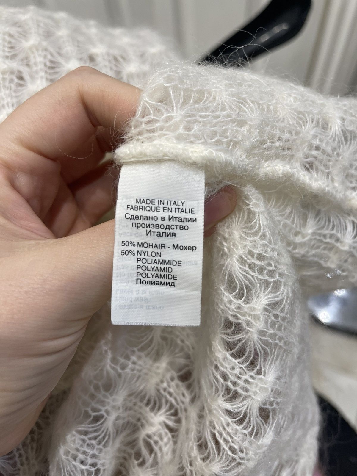 Versace Versace IT 44 (UK 12) Mohair-Blend Open-Knit Sleeveless Top Size M / US 6-8 / IT 42-44 - 7 Thumbnail