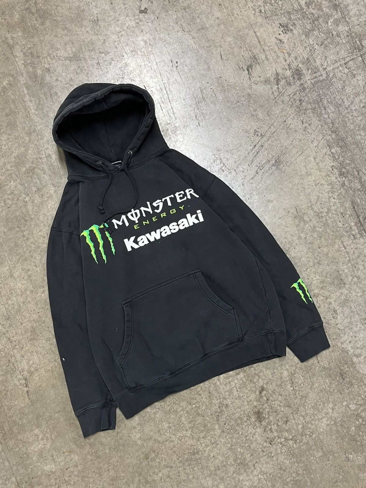 Other Monster energy y2k black grunge hoodie skater emo goth hype Size US M / EU 48-50 / 2 - 2 Thumbnail