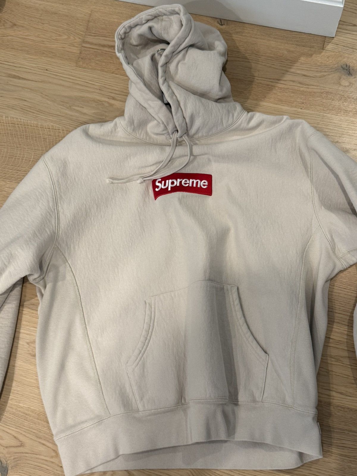 Supreme Supreme Box Logo Hoodie Stone | Grailed