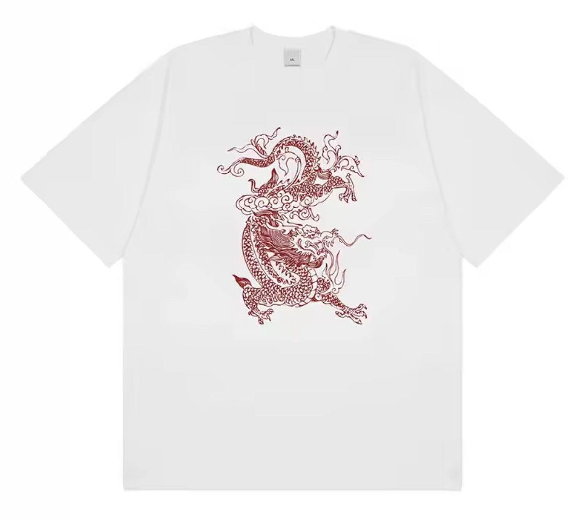 Japanese Brand Street Classic Y2K Punk Gothic Red Dragon Good Print T-Shirt Size US XL / EU 56 / 4 - 1 Thumbnail