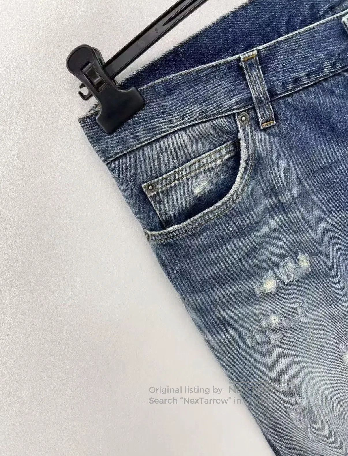 Dolce & Gabbana Blue Distressed Denim Jeans Size 32. Size US 32 / EU 48 - 3 Thumbnail
