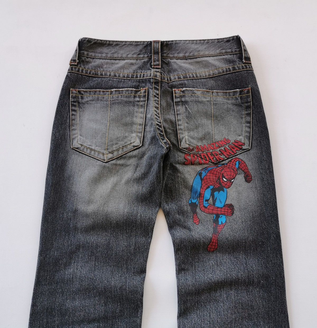 Vintage Vintage Spiderman Marvel Switch Distressed Black Jeans Size US 30 / EU 46 - 7 Thumbnail