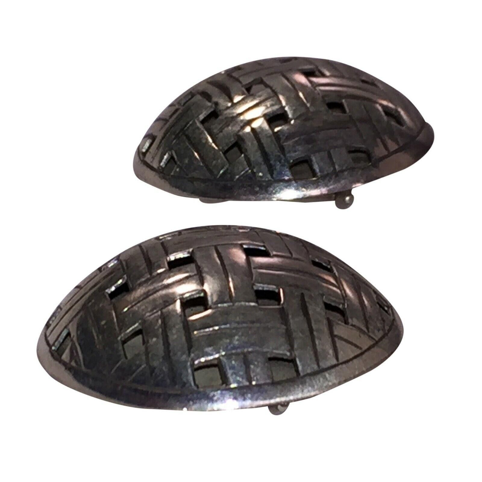John Hardy John Hardy Large Dome Woven Sterling Earrings Size ONE SIZE - 3 Thumbnail
