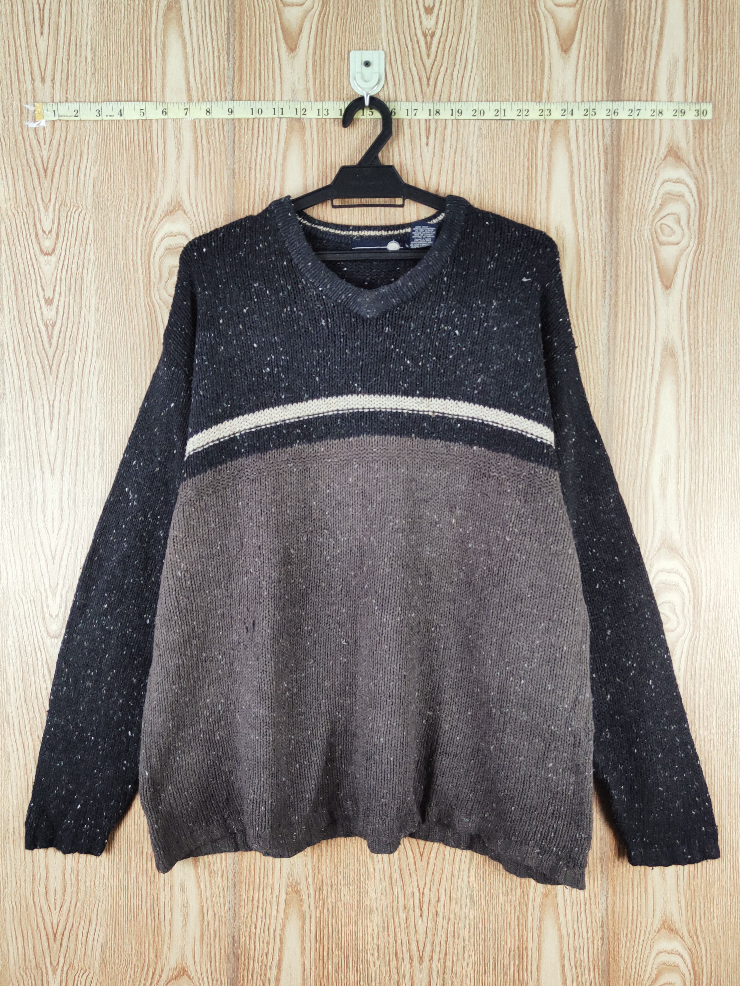 Japanese Brand × Vintage COOL DESIGN 💥N9 Black Knitwear Long Sleeve T-shirts Size US XL / EU 56 / 4 - 1 Thumbnail