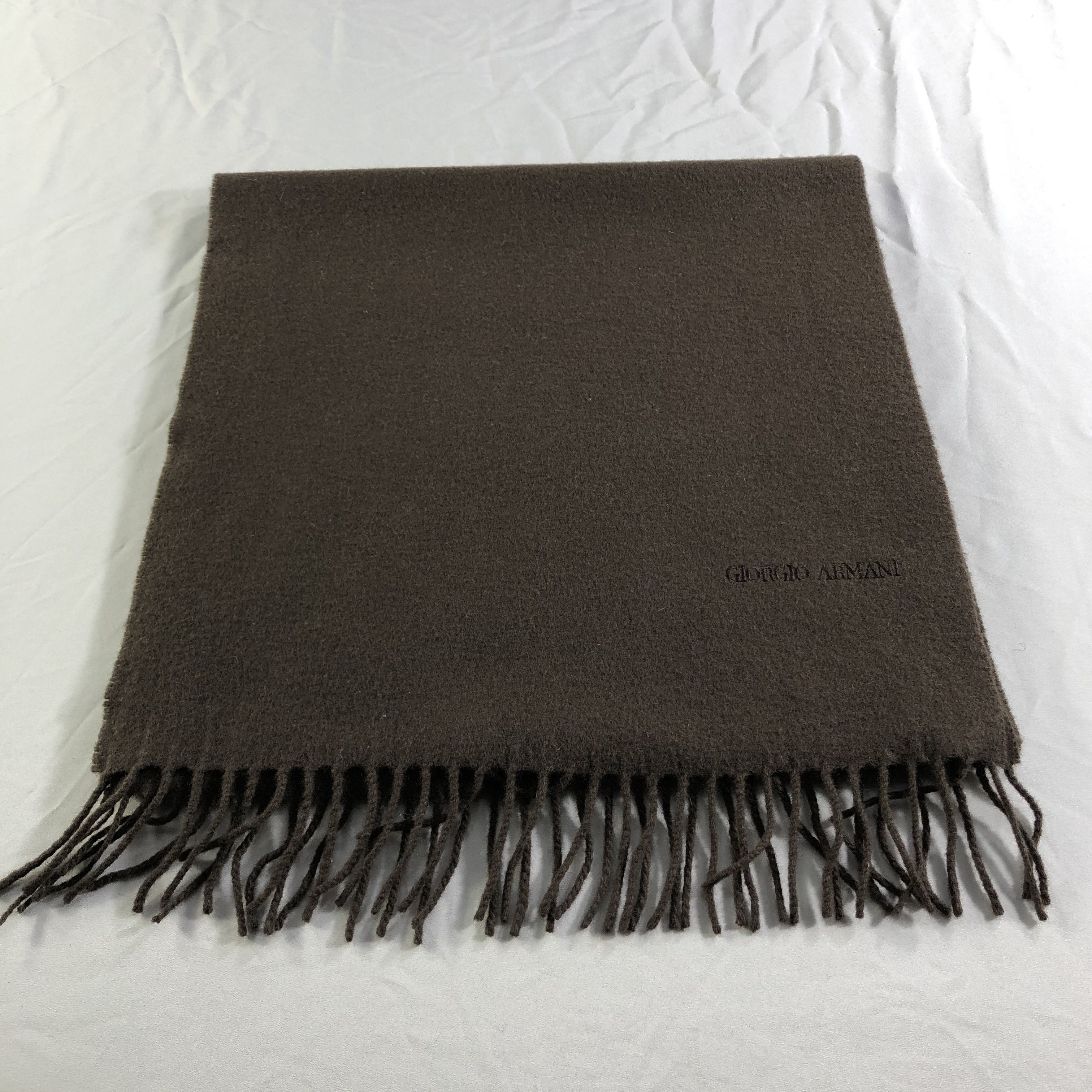 Giorgio Armani Giorgio Armani Wool Scarf Muffler Neckwear V2345 Size ONE SIZE - 2 Thumbnail