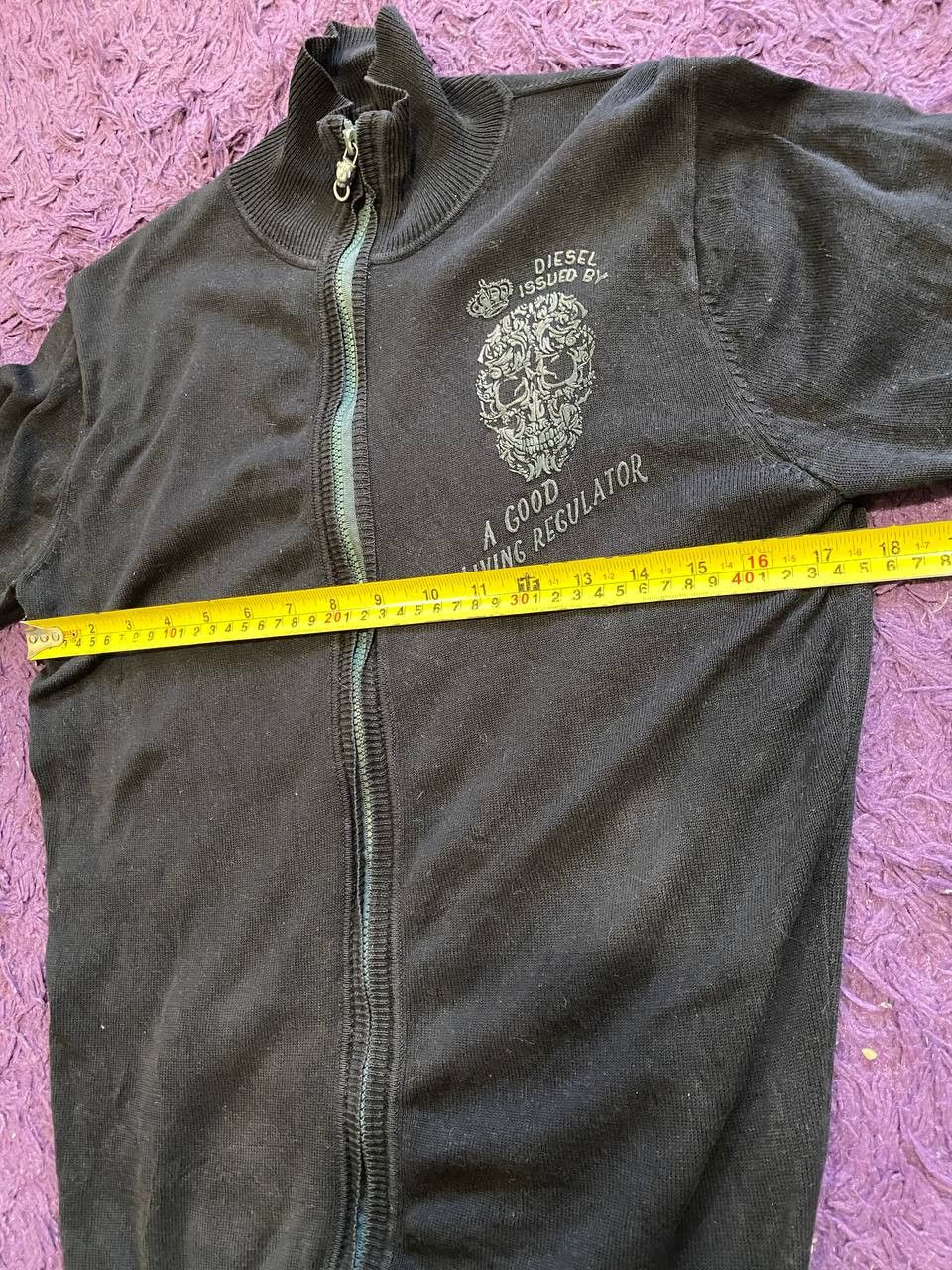Diesel Vintage DIESEL logo black Y2K Sweatshirts zip Size US S / EU 44-46 / 1 - 12 Thumbnail