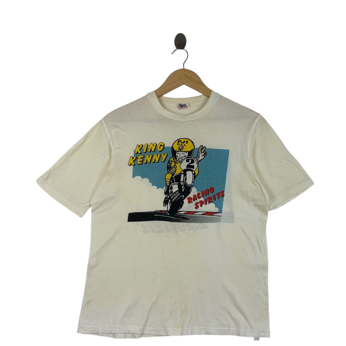 Marlboro Vintage 80’ YAMAHA KENNY ROBERT Marlboro Racing Tee Shirt Size US S / EU 44-46 / 1 - 1 Thumbnail