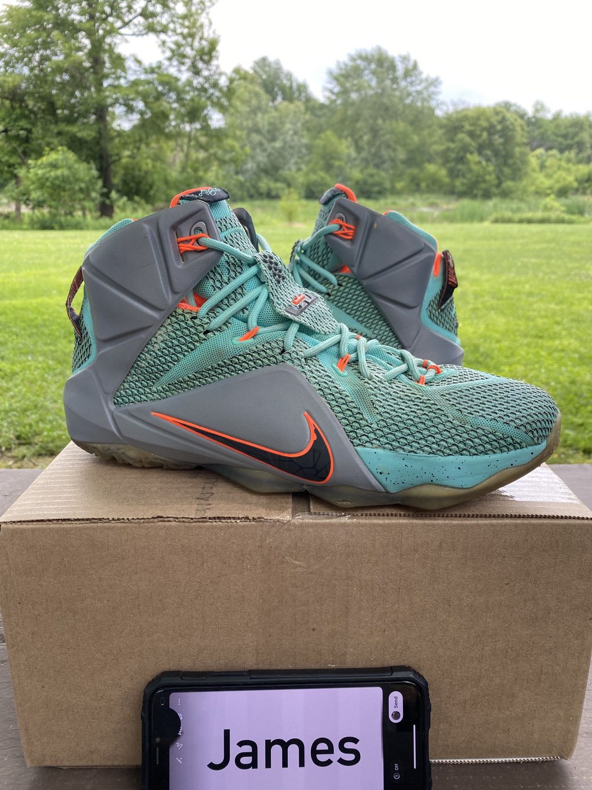 Nike Nike LeBron 12 NSRL 684593301 Size 9.5 Men Size US 9.5 / EU 42-43 - 1 Thumbnail