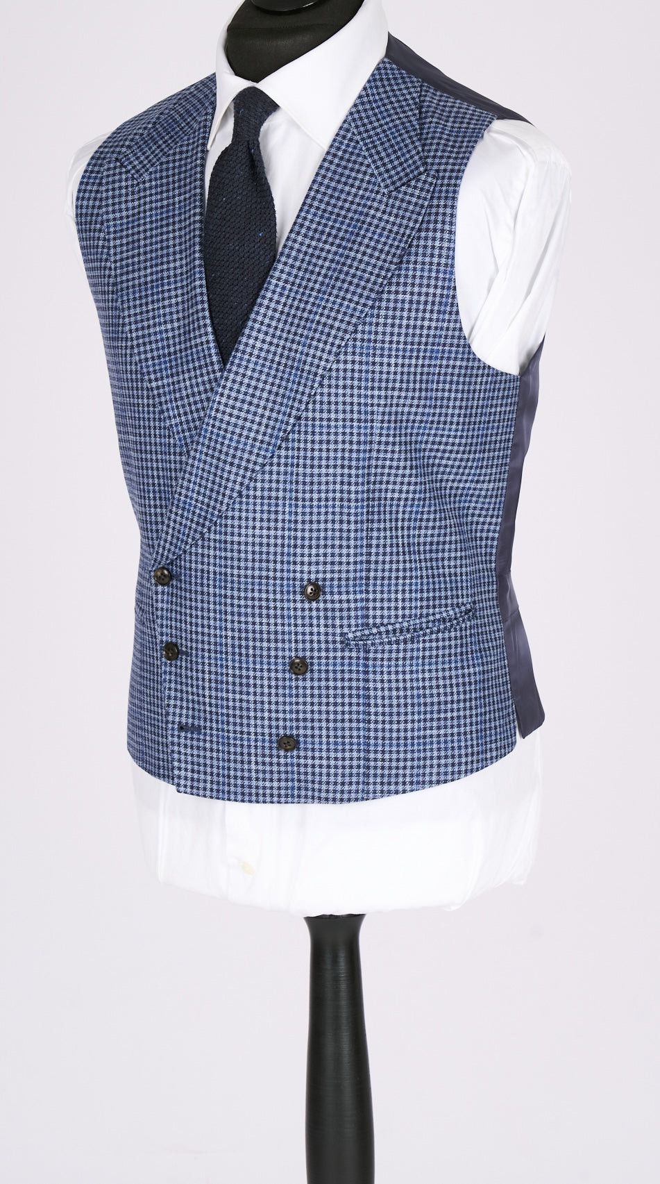 Suitsupply NWT Suitsupply blue shepherd check 3pc suit, size 36R\EU46 Size 36R - 5 Thumbnail