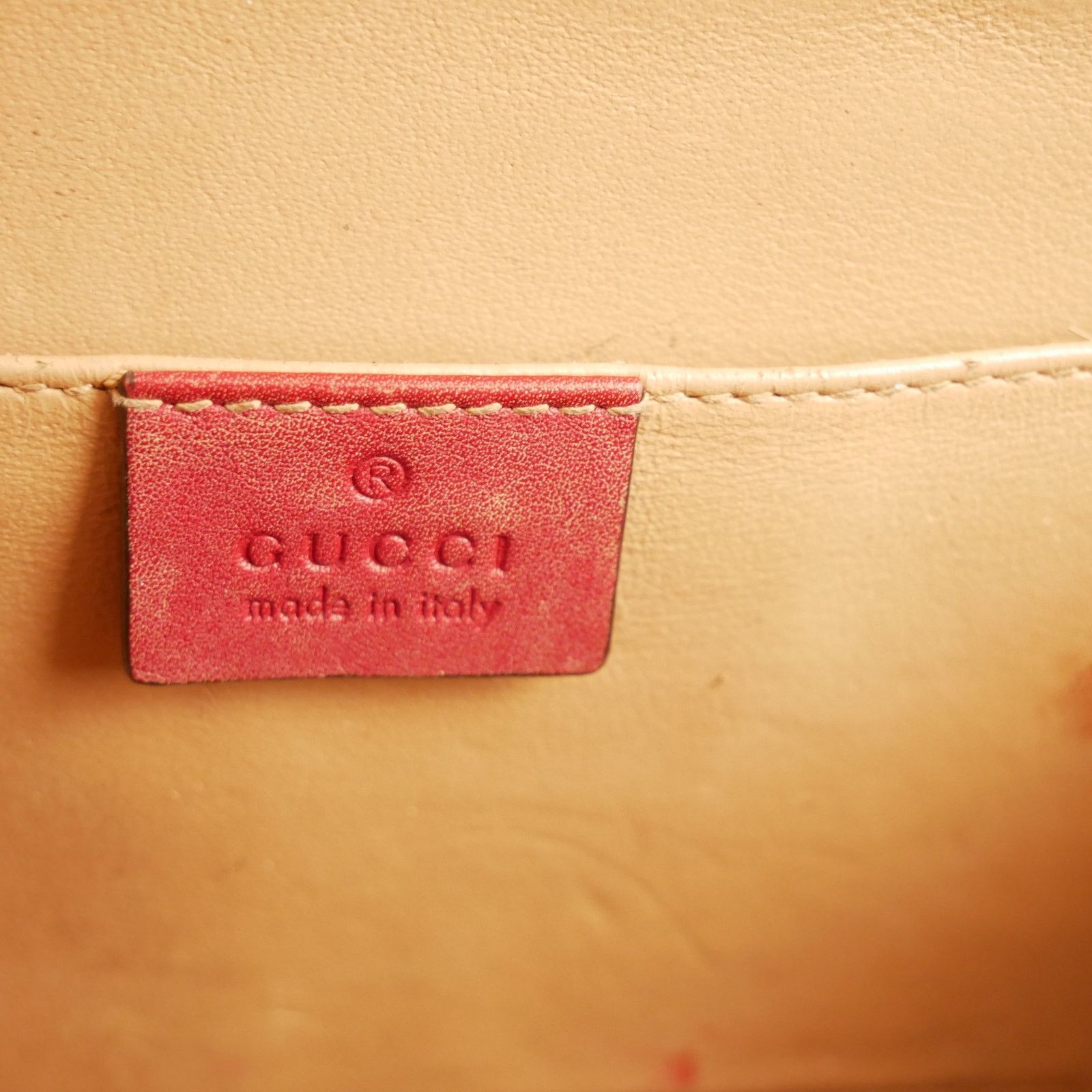 Gucci Sylvie 1967 Red Handbag Size ONE SIZE - 9 Thumbnail