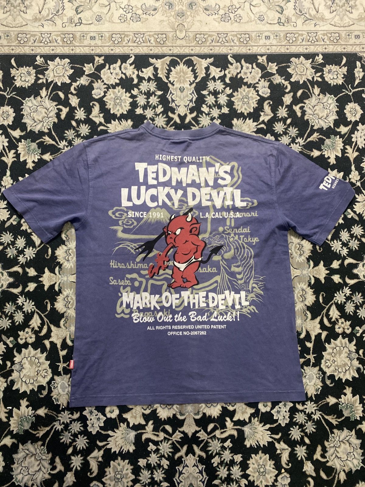 Vintage Vintage Tedman’s Lucky Devil Mark of the Devil 1991 T-Shirt Size US S / EU 44-46 / 1 - 1 Thumbnail