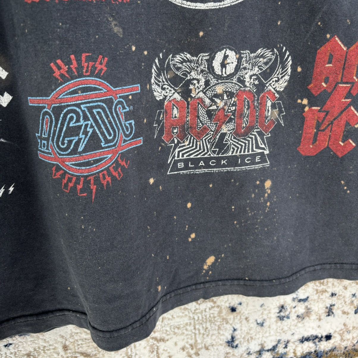 AC/DC × Band Tees × Vintage Vintage AC/DC Band Overprint All Logo Album Sleeveless Tee Size US XL / EU 56 / 4 - 7 Thumbnail